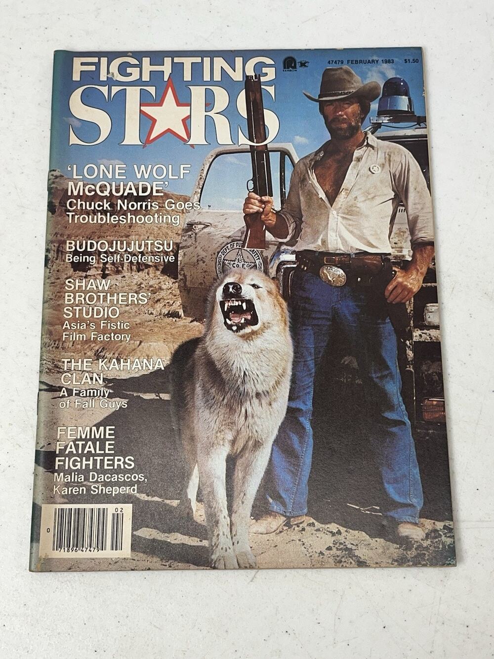 Chuck Norris Fighting Stars Magazine February 1983 Lone Wolf McQuade Kim Kahana